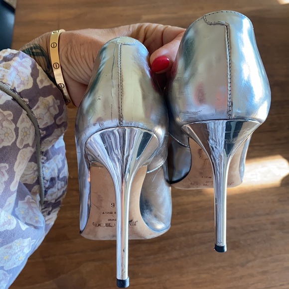 Jimmy Choo Silver Pumps - Picture 7 of 7